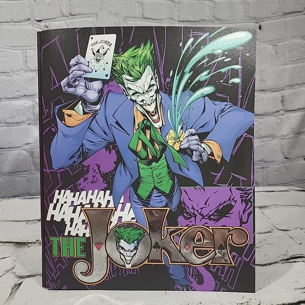 The JOKER DC Comics Batman Villian 3-Prong Poly Folder Pocket Standard Size